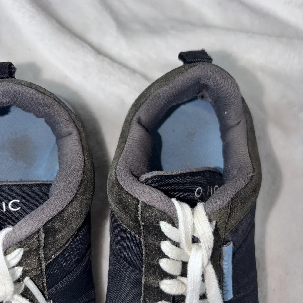 Vionic Breilyn Black Suede Nylon‎ Orthotic Walking Sneakers Women's 7.5 Casual